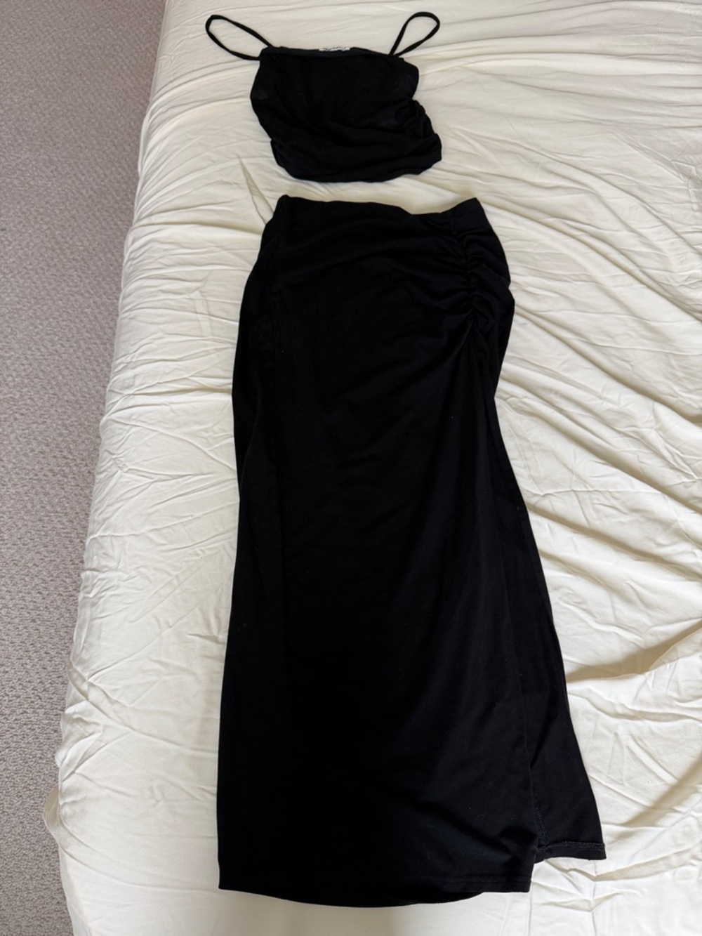 Reformation Black Two-Piece Dress Set